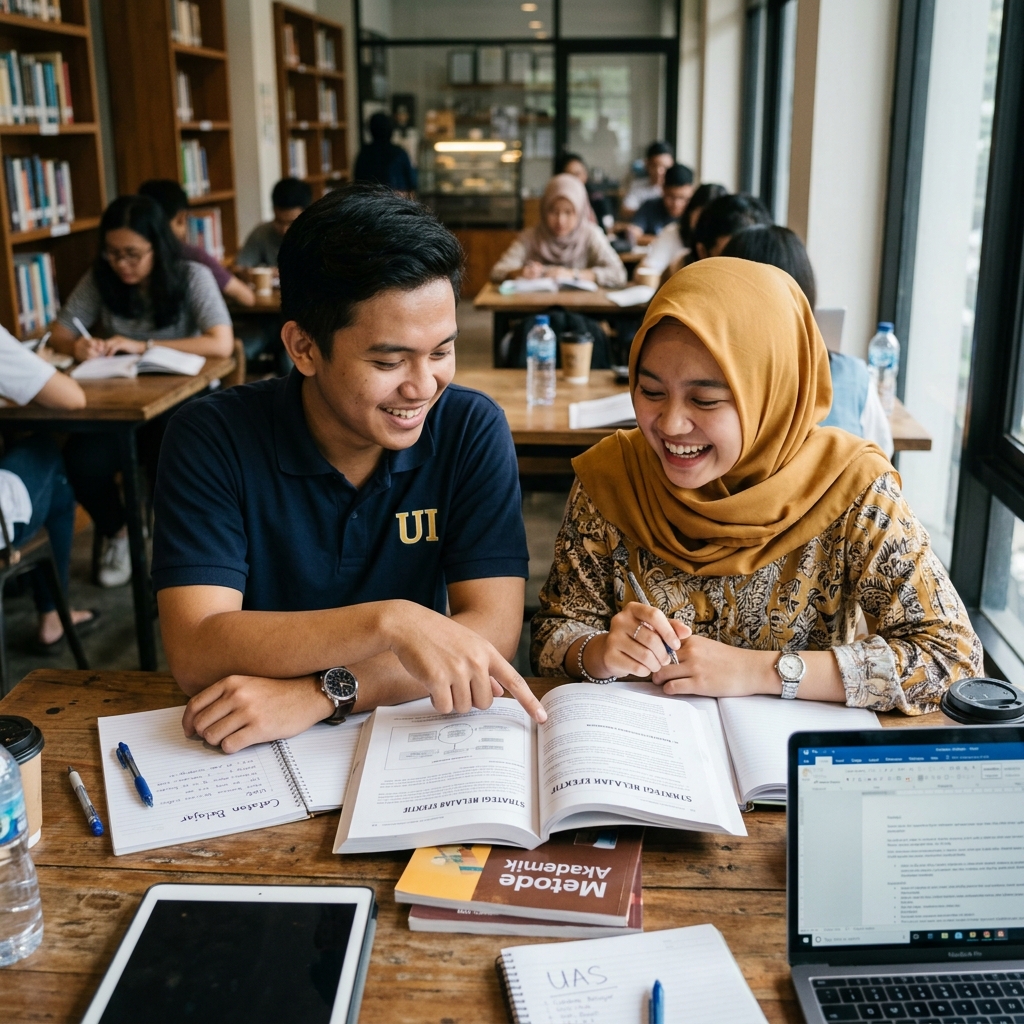 Students discussing test strategy